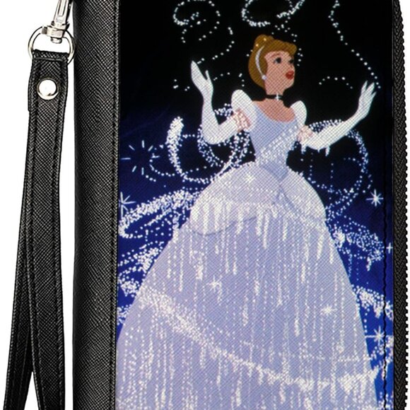 Women's PU Zip Wallet Rectangle, 7.5x4.5, Card Slots, ID, Coin, Wristlet - Picture 1 of 9